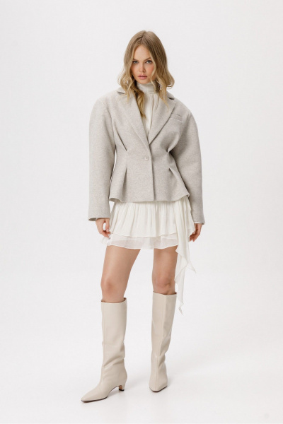 Жакет PiRS 6416 бежевый - фото 3