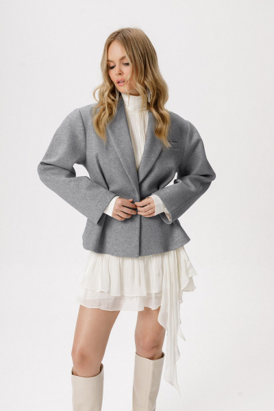 Жакет PiRS 6416 серый - фото 4