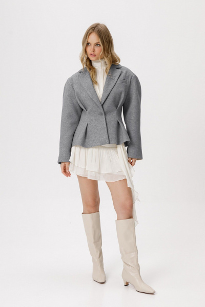 Жакет PiRS 6416 серый - фото 3