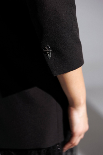 Жакет Мода Юрс 25-2951 черный - фото 5