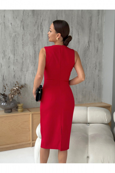 Жакет, платье Dilana VIP 2106 красный - фото 3