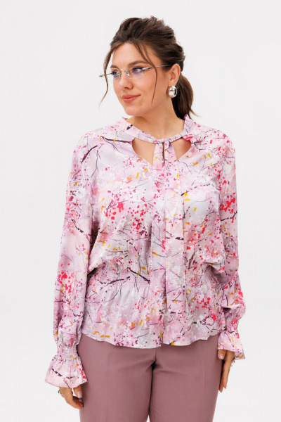 Блуза Anelli 1694 фьюжен_фуксия - фото 3