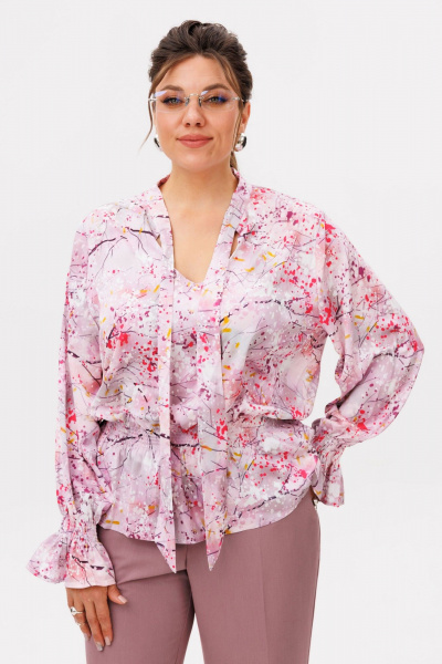Блуза Anelli 1694 фьюжен_фуксия - фото 1