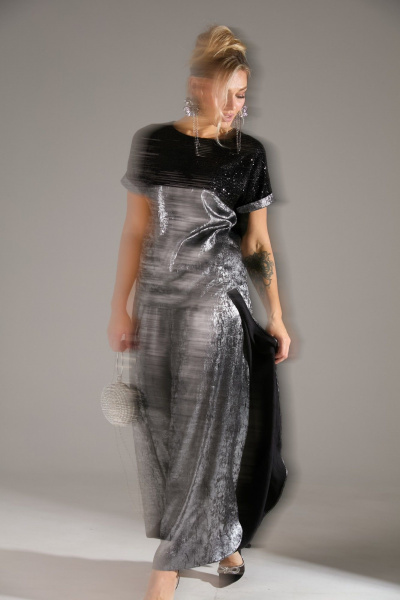 Блуза, брюки LM К180143 серый_шиммер - фото 9