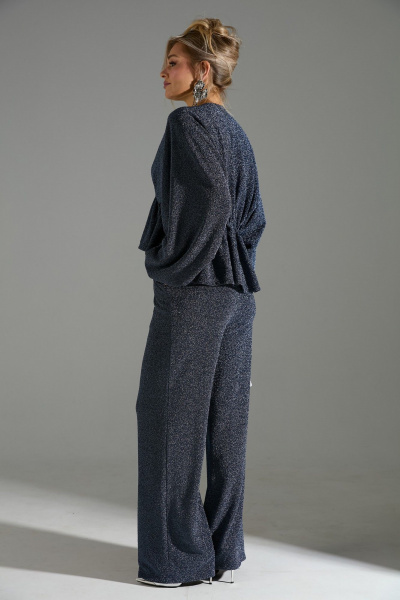 Блуза, брюки LM К4849 синий - фото 7