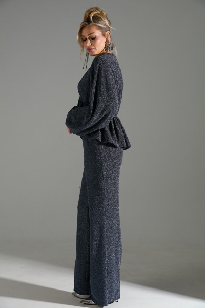 Блуза, брюки LM К4849 синий - фото 6