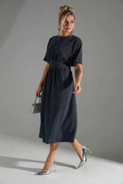 Платье LM М122 синий - фото 8