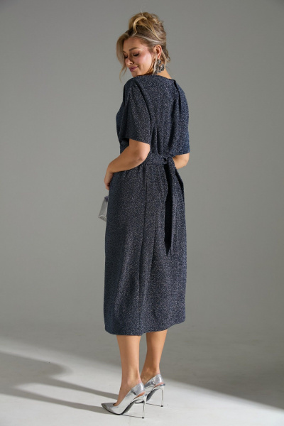 Платье LM М122 синий - фото 7