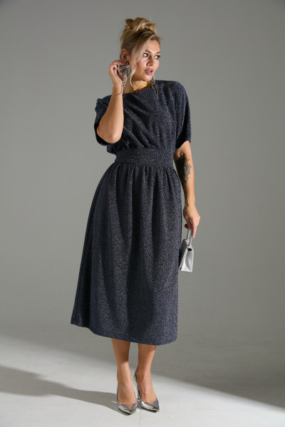 Платье LM М122 синий - фото 5