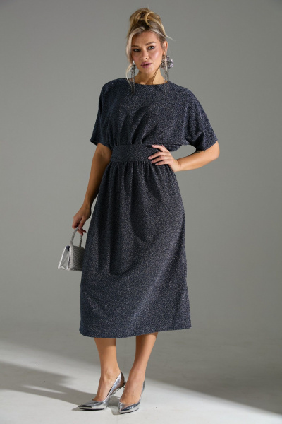 Платье LM М122 синий - фото 2