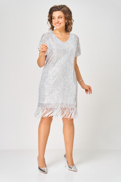 Платье Svetlana-Style 2046 белое_серебро - фото 9