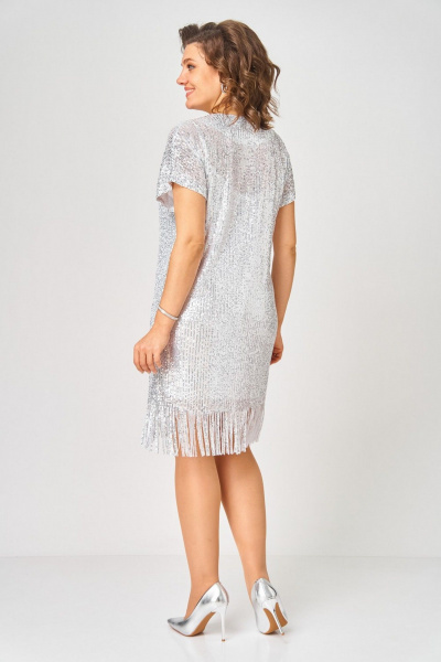 Платье Svetlana-Style 2046 белое_серебро - фото 8