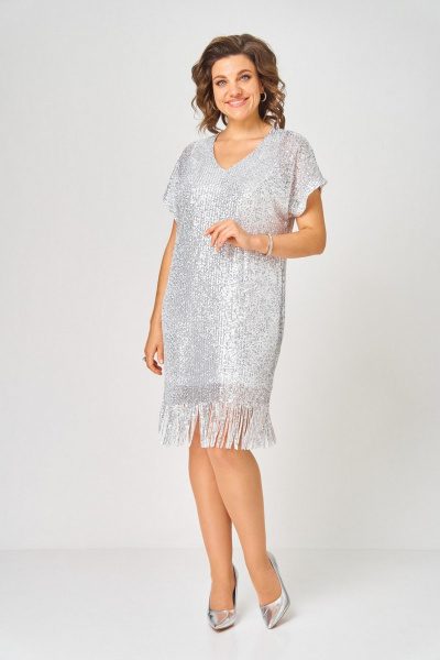 Платье Svetlana-Style 2046 белое_серебро - фото 4