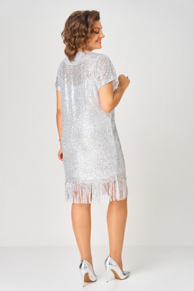 Платье Svetlana-Style 2046 белое_серебро - фото 3