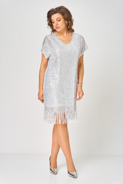 Платье Svetlana-Style 2046 белое_серебро - фото 2