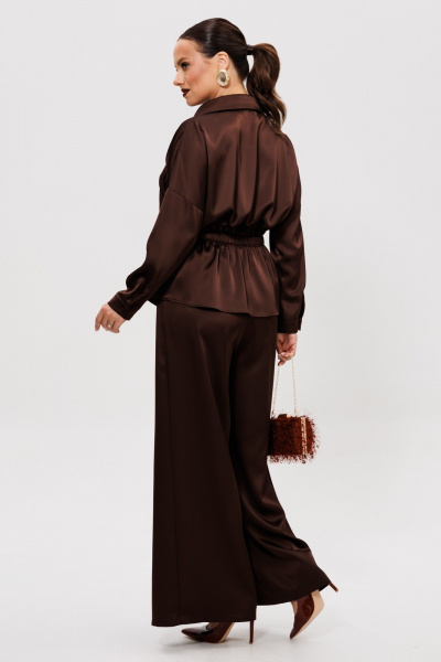 Блуза, брюки Mubliz 255 шоколад - фото 4