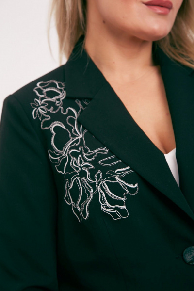 Брюки, жакет Takka Plus 25-258/1 зеленый - фото 7