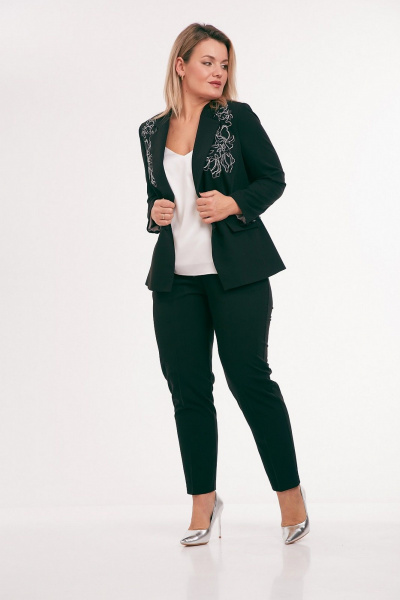 Брюки, жакет Takka Plus 25-258/1 зеленый - фото 4