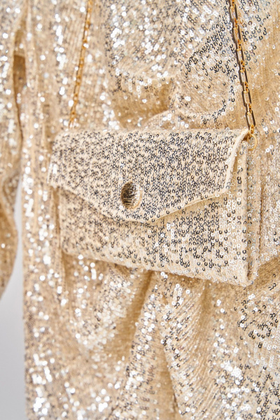 Клатч Fita 2004 золотисто-бежевый - фото 5