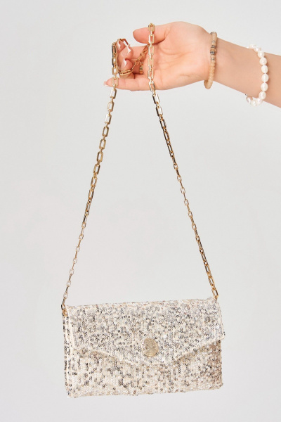 Клатч Fita 2004 золотисто-бежевый - фото 1