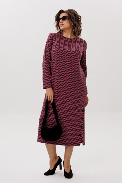 Платье Anelli 1755 рябиновая_волна - фото 10