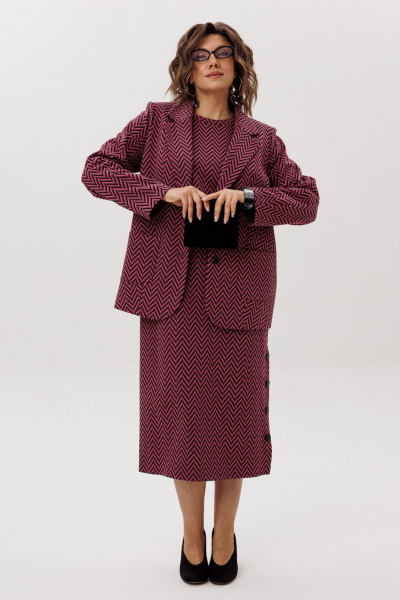 Платье Anelli 1755 рябиновая_волна - фото 7