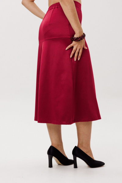 Юбка Anelli 1510 гранатовая_патока - фото 6