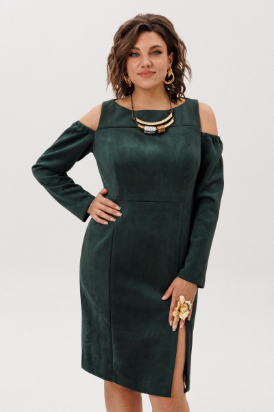 Платье Anelli 1757 мягенький_мох - фото 3