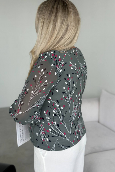 Блуза LindaLux 217 оливки - фото 3