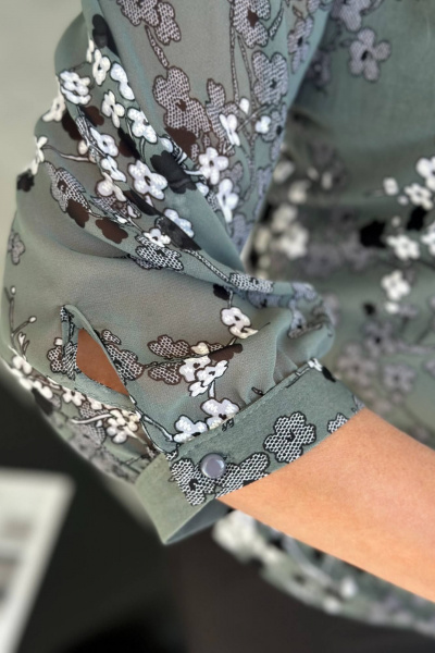 Блуза LindaLux 217 серая_ветка - фото 8