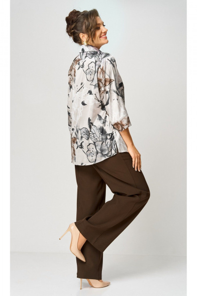 Брюки БелЭльСтиль 601-2_88_22 коричневый - фото 4