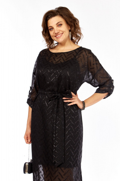 Платье БагираАнТа 1086 черный - фото 4