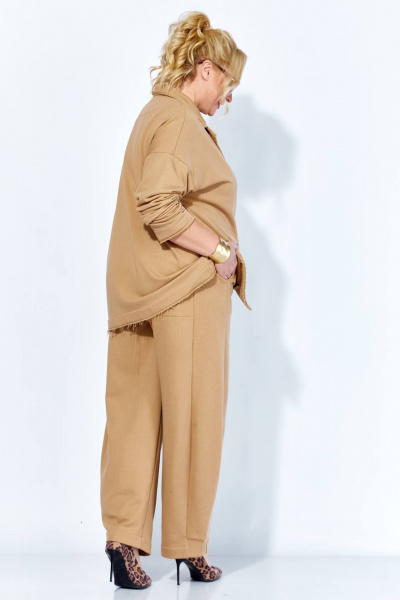 Брюки, жакет Anastasia 1299 капучино - фото 9