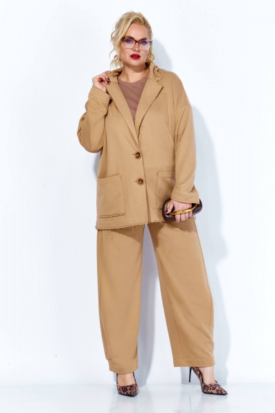 Брюки, жакет Anastasia 1299 капучино - фото 6