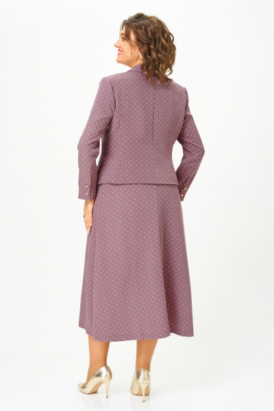 Жакет, юбка Svetlana-Style 2140 какао_горох - фото 2