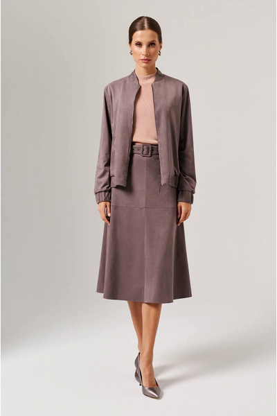 Блуза Nelva 1906 серо-розовый - фото 2