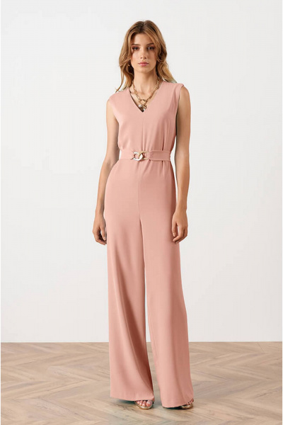 Комбинезон Nelva 31041 пудрово-розовый - фото 1