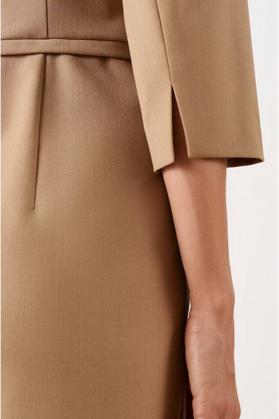 Платье Nelva 51542 бежевый - фото 5