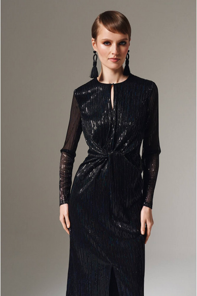 Платье Nelva 51595 черный - фото 3