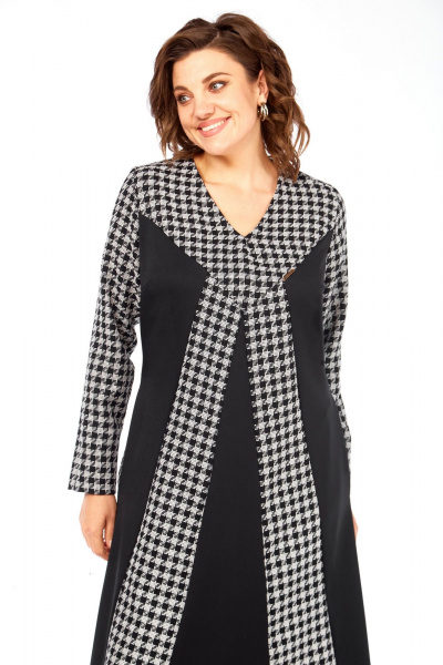 Платье Celentano lite 5070 гусиная_лапка/однотон - фото 8