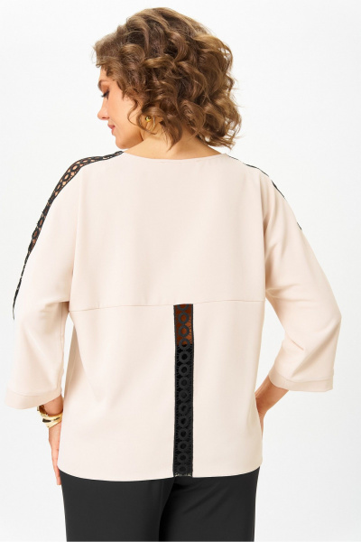 Блуза, брюки Rumoda 2275_дл_бежевый-черный - фото 11