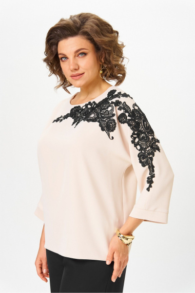 Блуза Rumoda 2277_дл_бежевый - фото 5