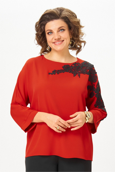 Блуза Rumoda 2277_дл_красный - фото 5
