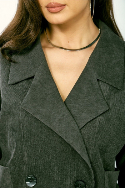 Жакет, юбка ZigzagStyle 608 темный мох - фото 4