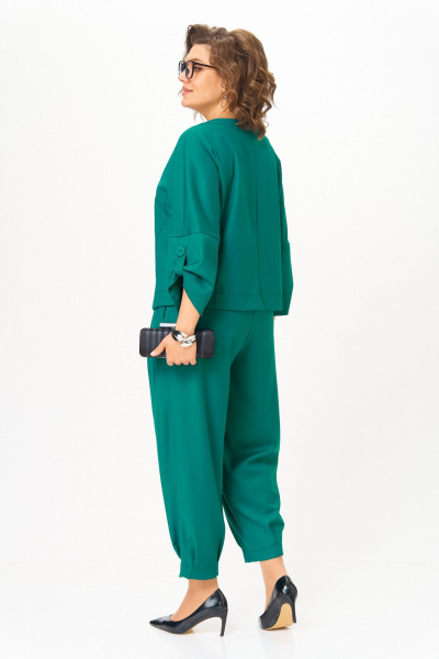 Брюки, жакет Michel chic 1436/1 изумрудный - фото 12
