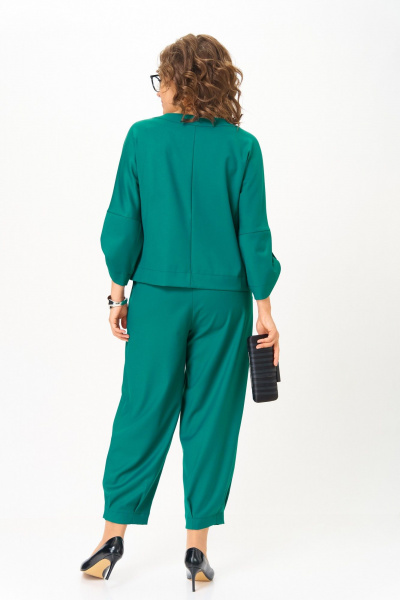 Брюки, жакет Michel chic 1436/1 изумрудный - фото 11