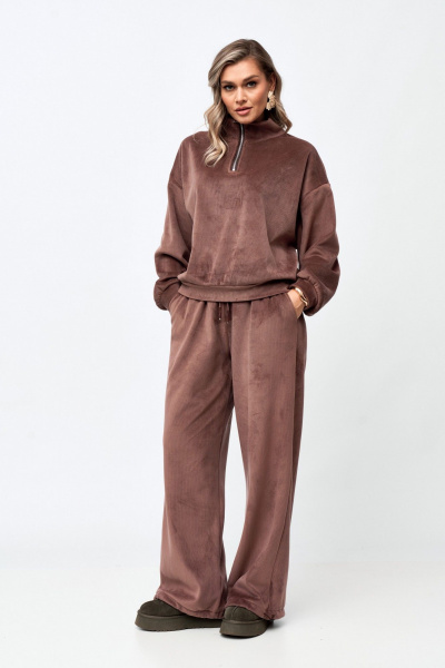 Брюки, джемпер Verita 2427 какао - фото 4