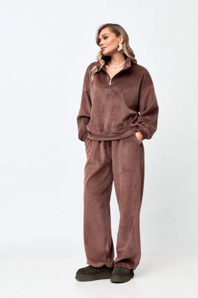Брюки, джемпер Verita 2427 какао - фото 2