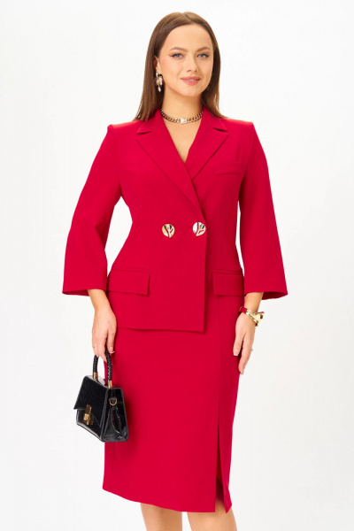 Платье Твой имидж 2305 красный - фото 1