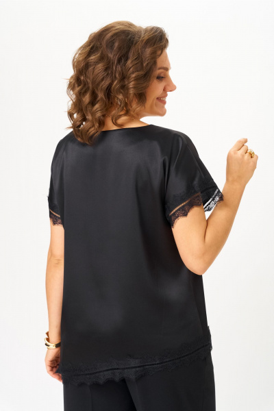 Блуза STEFANY 496 черный - фото 6